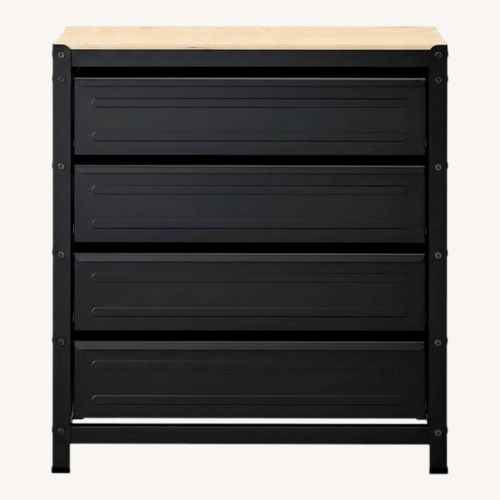 Used IKEA Bror Black Metal Dresser for sale on AptDeco