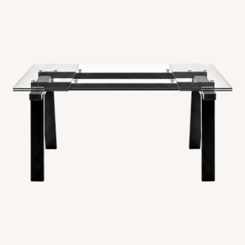 Used Calligaris White Glass Dining Table for sale on AptDeco