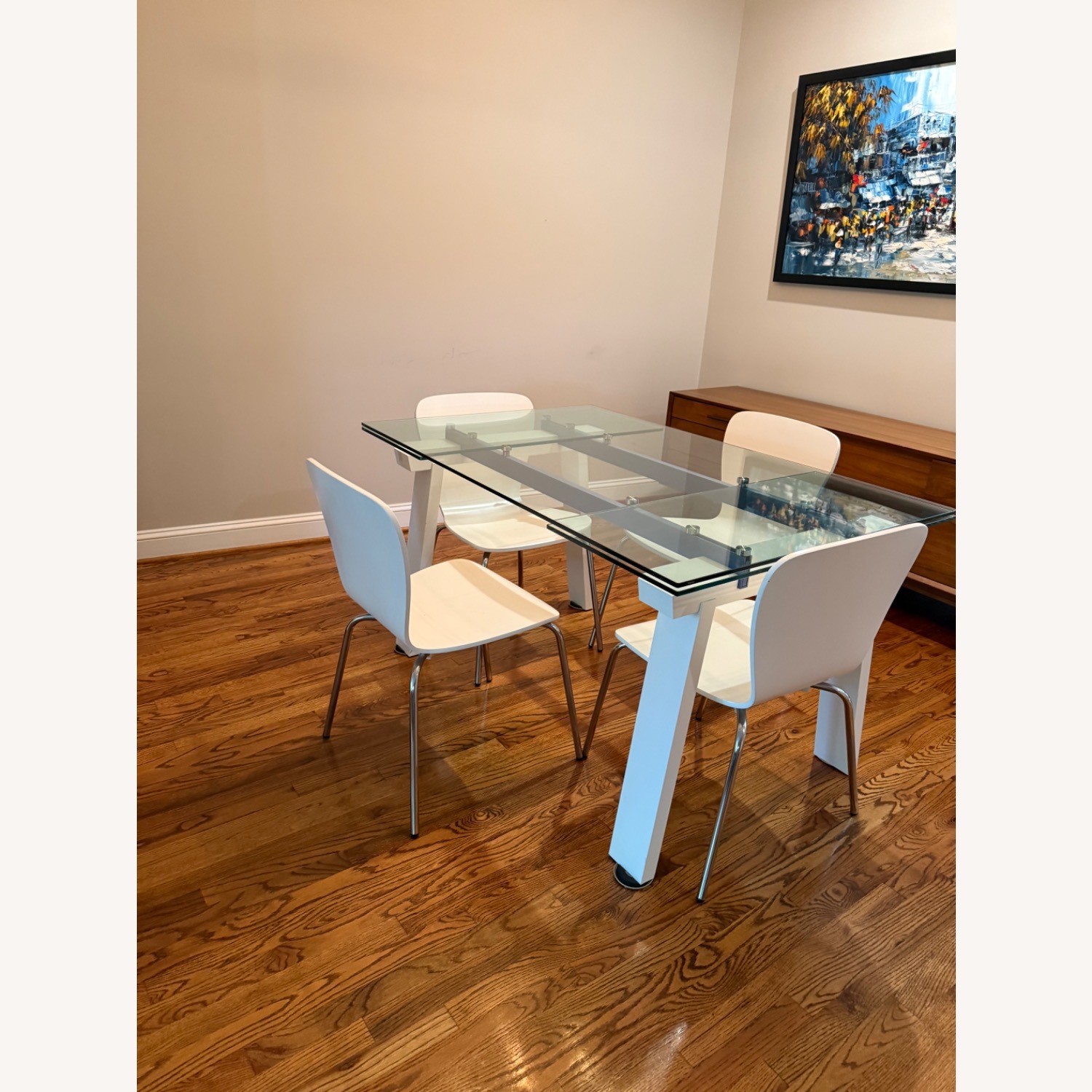 Calligaris White Glass Dining Table - image-2