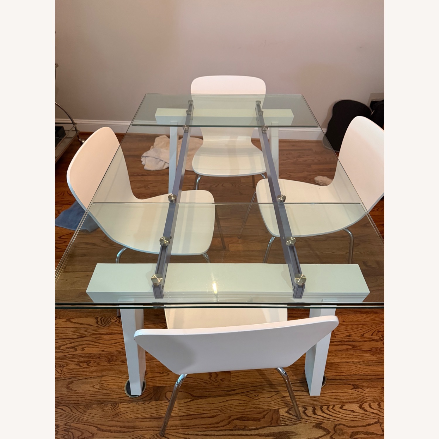 Calligaris White Glass Dining Table - image-4