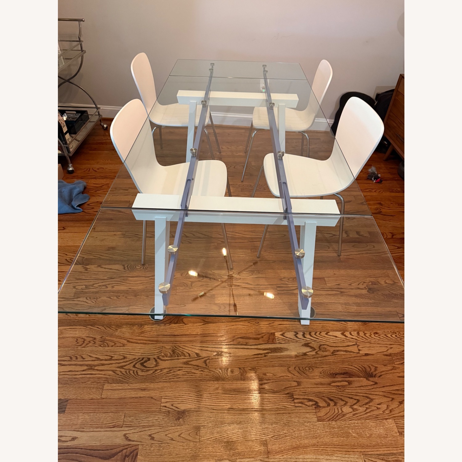 Calligaris White Glass Dining Table - image-5