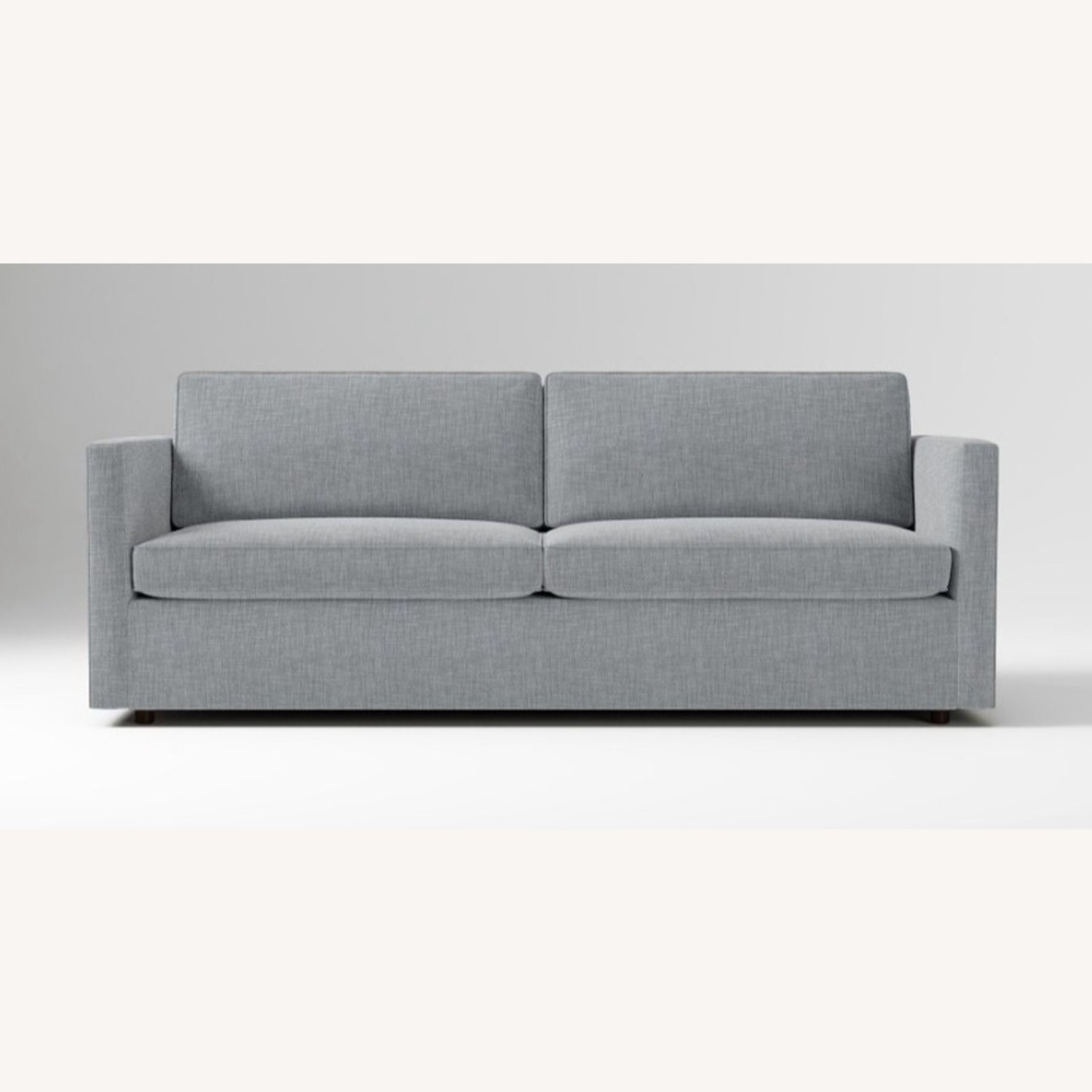 West Elm Harris Light Gray Fabric 2 Seater Sofa - image-1