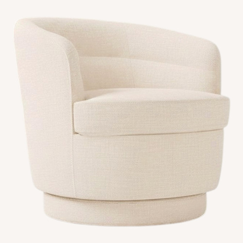Used West Elm Viv Natural Fabric Accent Chair for sale on AptDeco