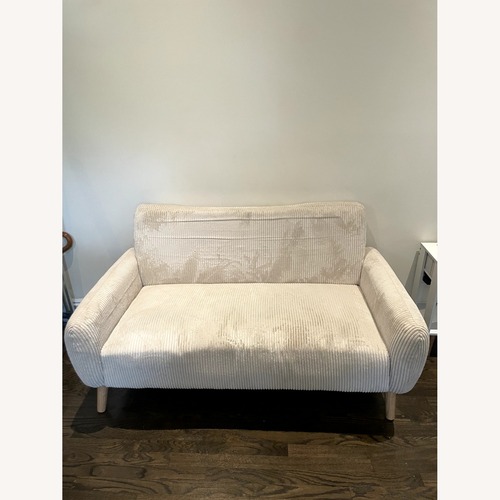 Used Beige Corduroy Loveseat - Brooklyn Heights for sale on AptDeco