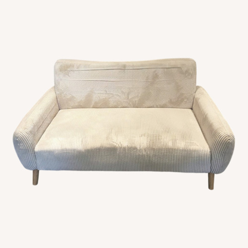 Used Beige Corduroy Loveseat - Brooklyn Heights for sale on AptDeco