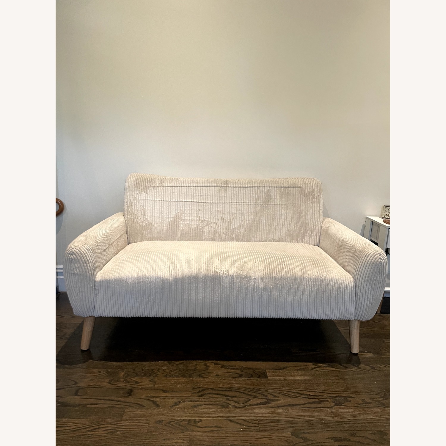 Beige Corduroy Loveseat - Brooklyn Heights - image-2