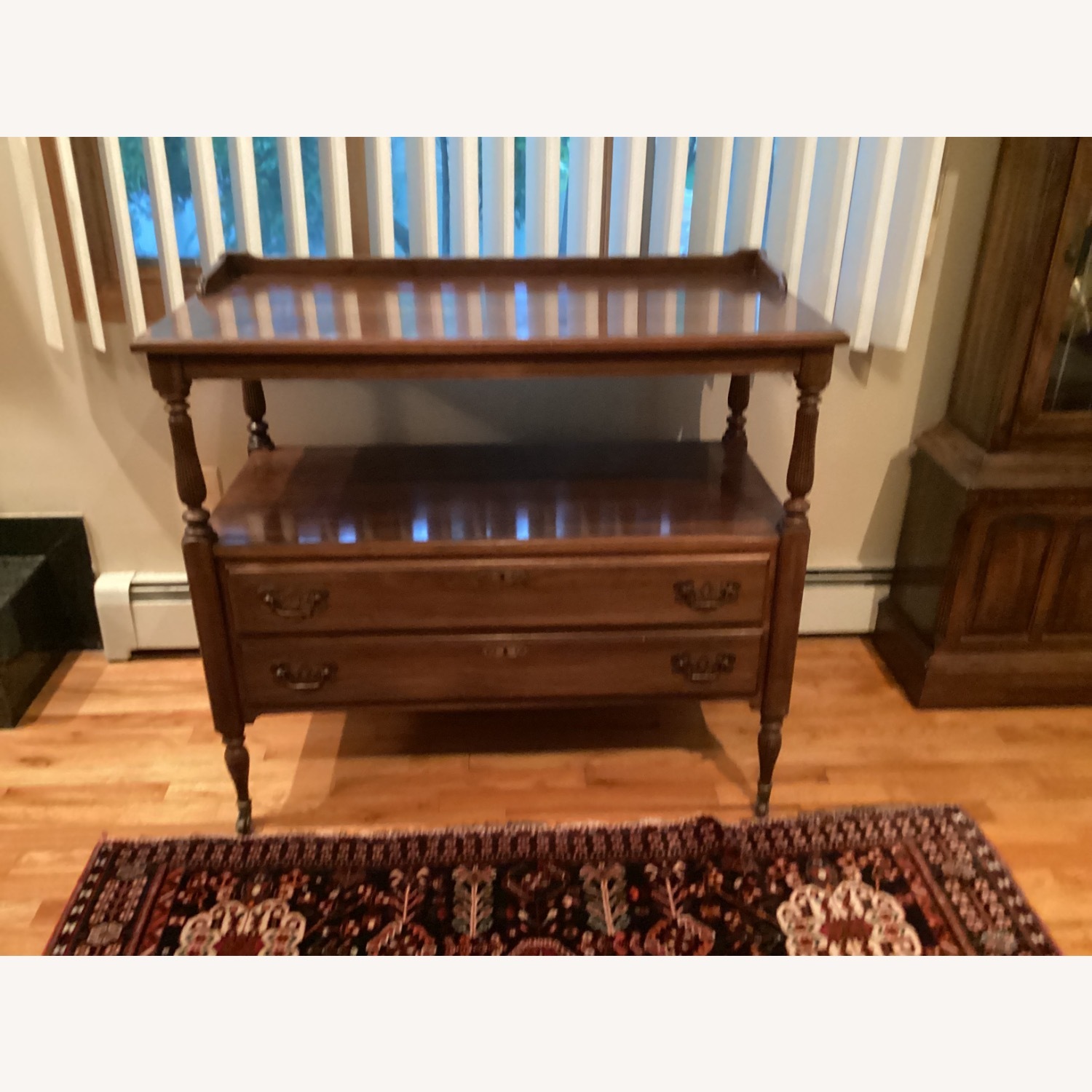 Ethan Allen Dark Brown Wood Sideboard - image-6