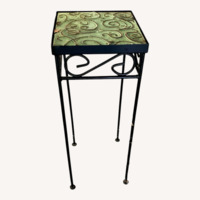 Vintage/Antique Green Ceramic Coffee Table
