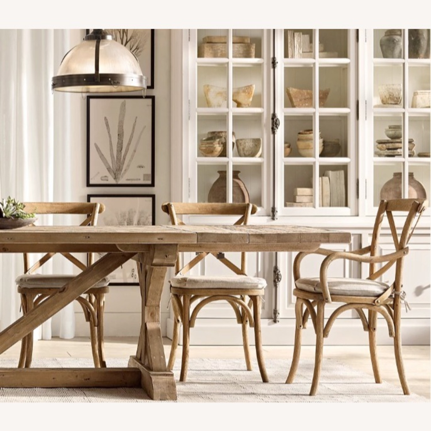 Set of Restoration Hardware Madeleine Dining Armchairs - image-1