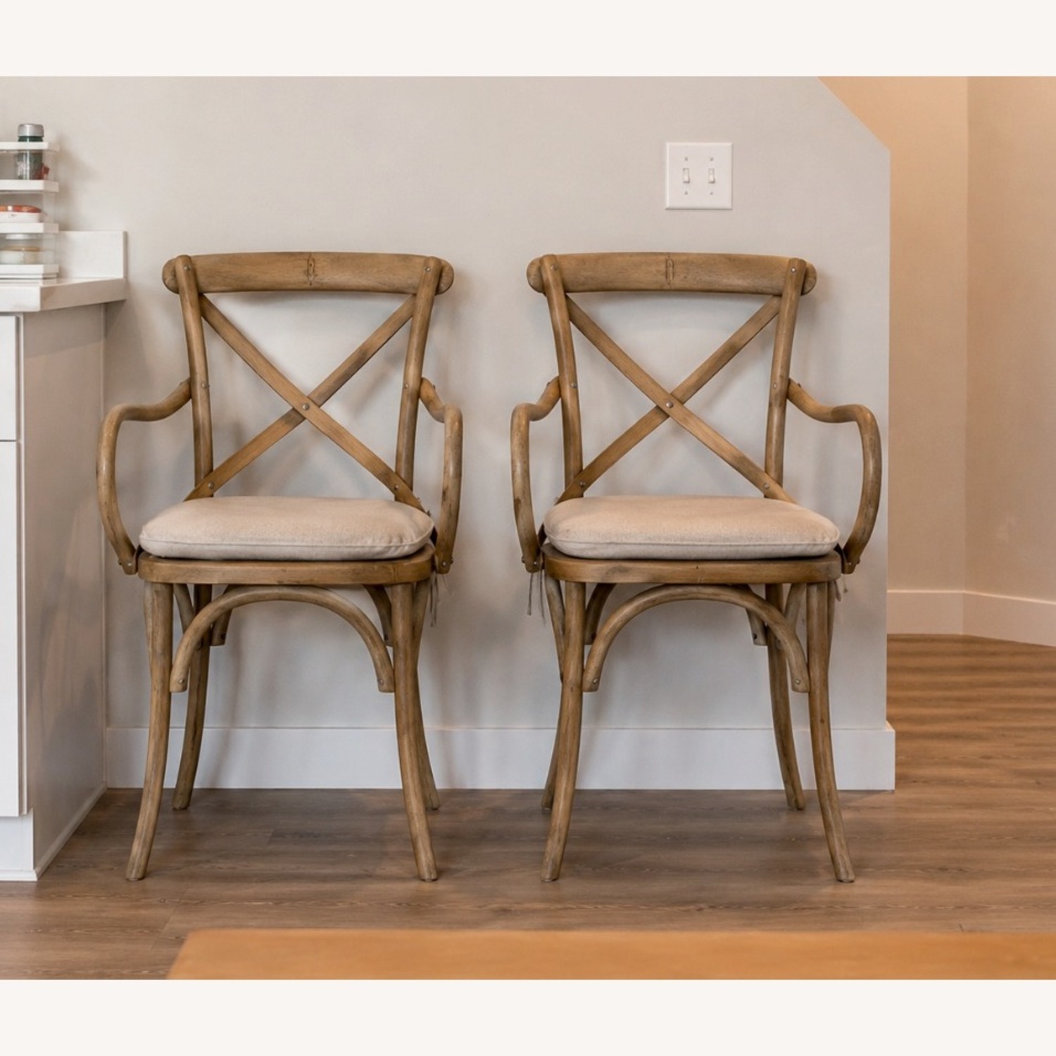 Set of Restoration Hardware Madeleine Dining Armchairs - image-3