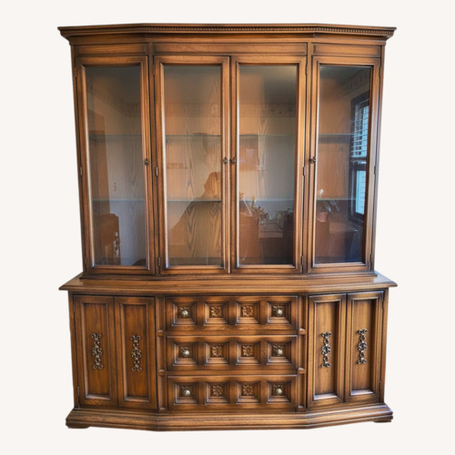 Used Vintage Lighted China Cabinet for sale on AptDeco