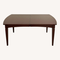 Dark Brown Wood Dining Table