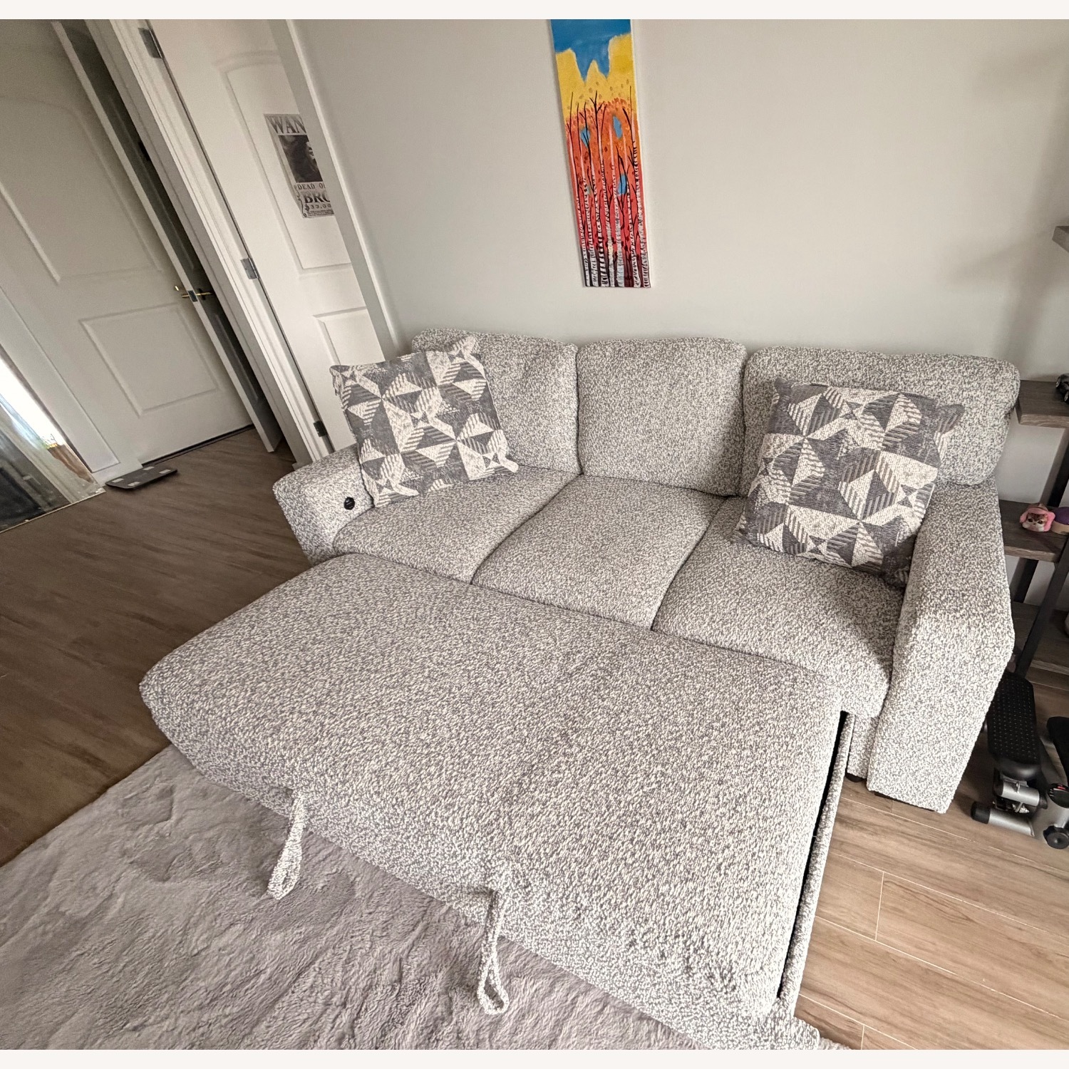 Bob's Discount Furniture Sidekick Light Gray Sleeper Sofa - image-2