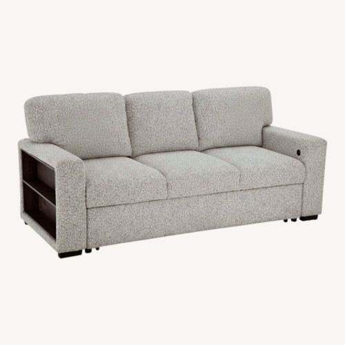 Used Bob's Discount Furniture Sidekick Light Gray Sleeper Sofa for sale on AptDeco