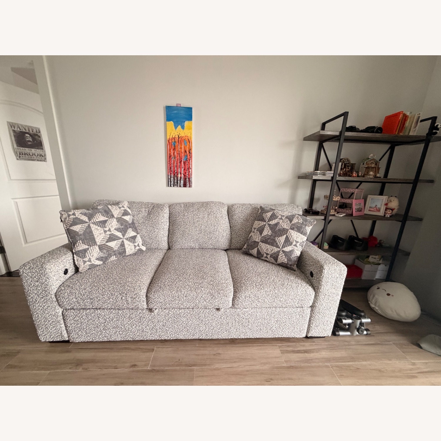 Bob's Discount Furniture Sidekick Light Gray Sleeper Sofa - image-4