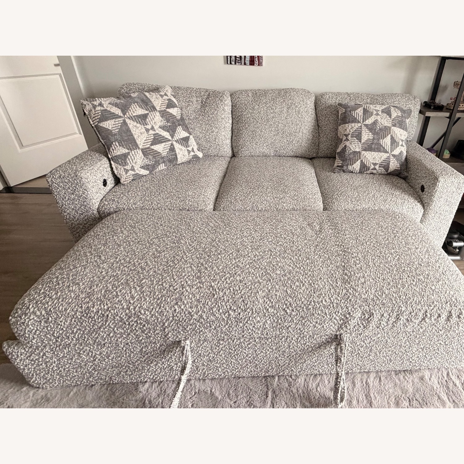 Bob's Discount Furniture Sidekick Light Gray Sleeper Sofa - image-1