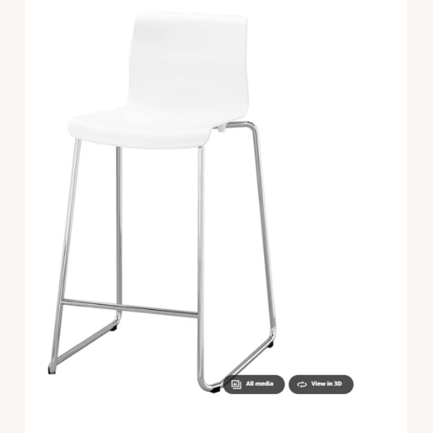 IKEA Resin White Stools - image-5
