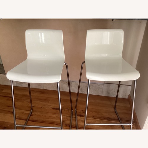 Used IKEA Resin White Stools for sale on AptDeco