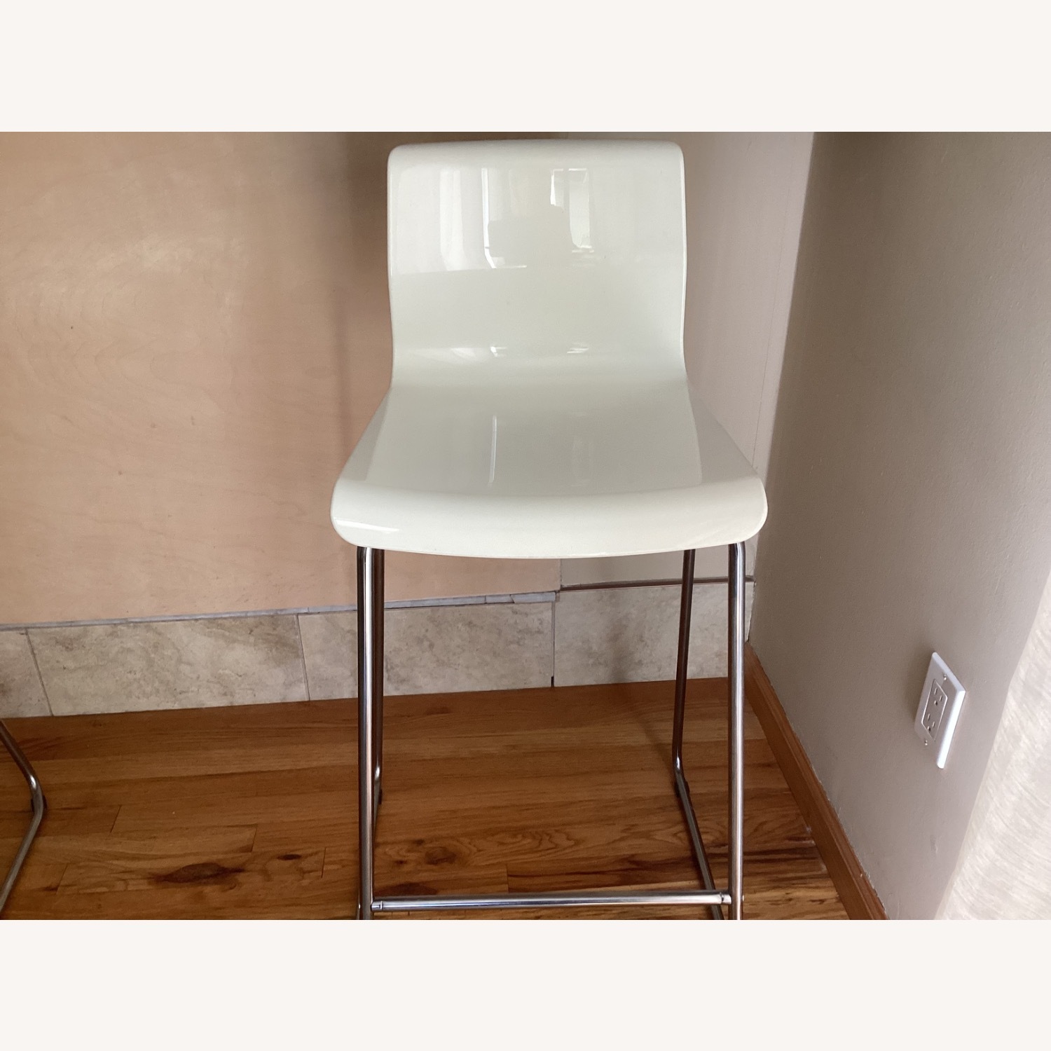 IKEA Resin White Stools - image-4