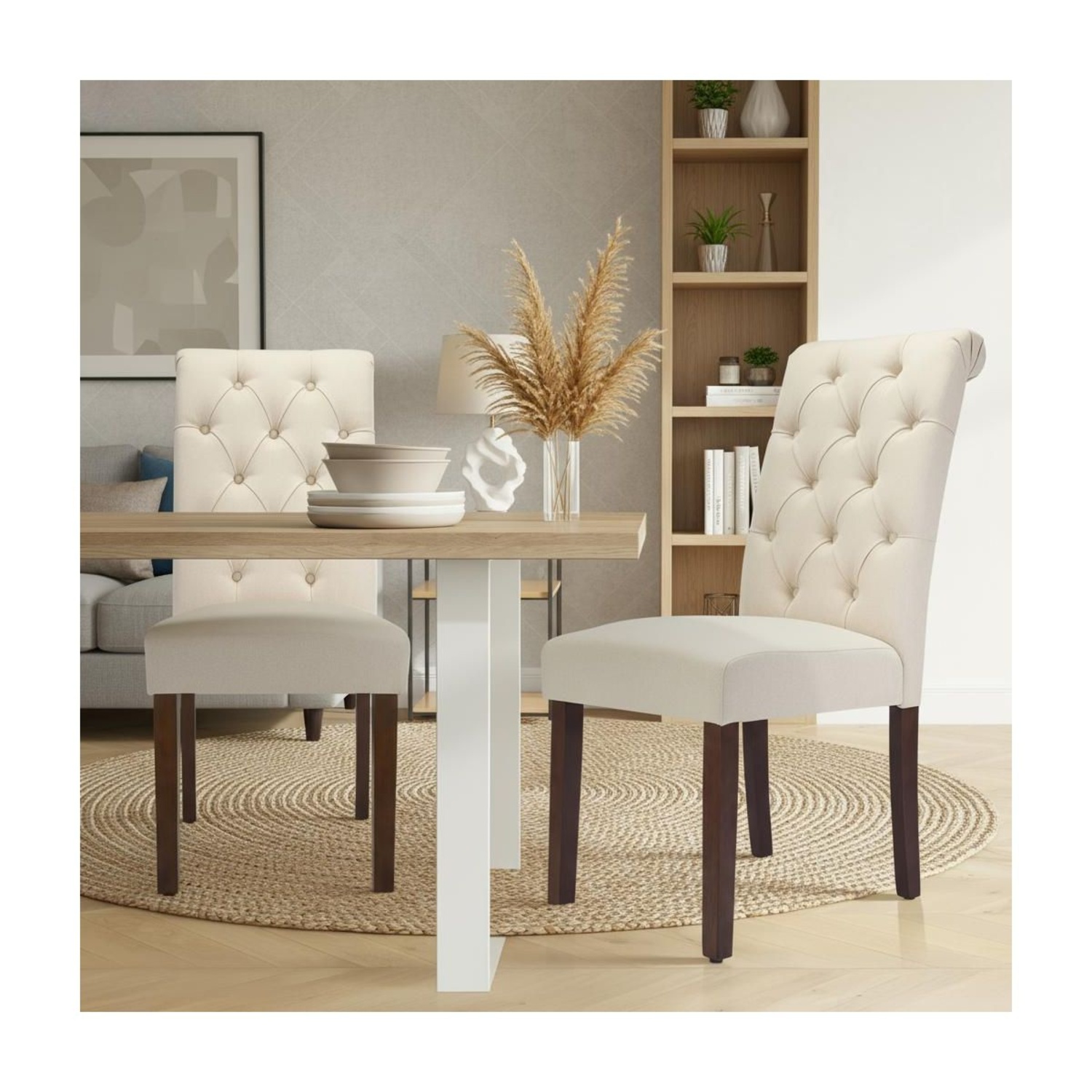 Target Beige Dining Chairs - image-4