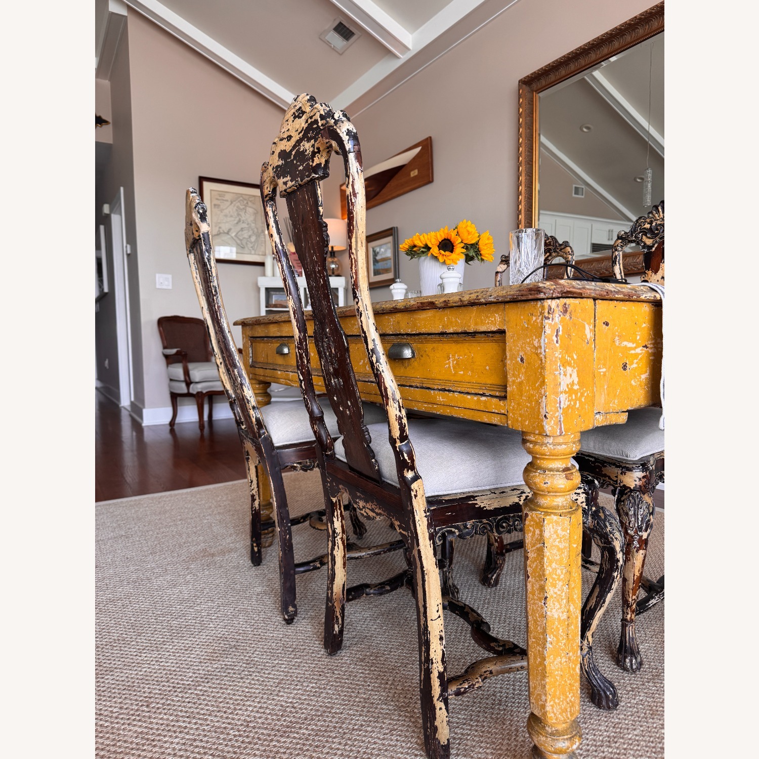Vintage/Antique Finds Natural Wood Dining Sets - image-4