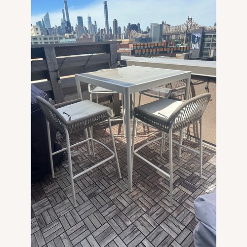 Used IKEA Sergeron Light Gray Metal Patio Furniture for sale on AptDeco