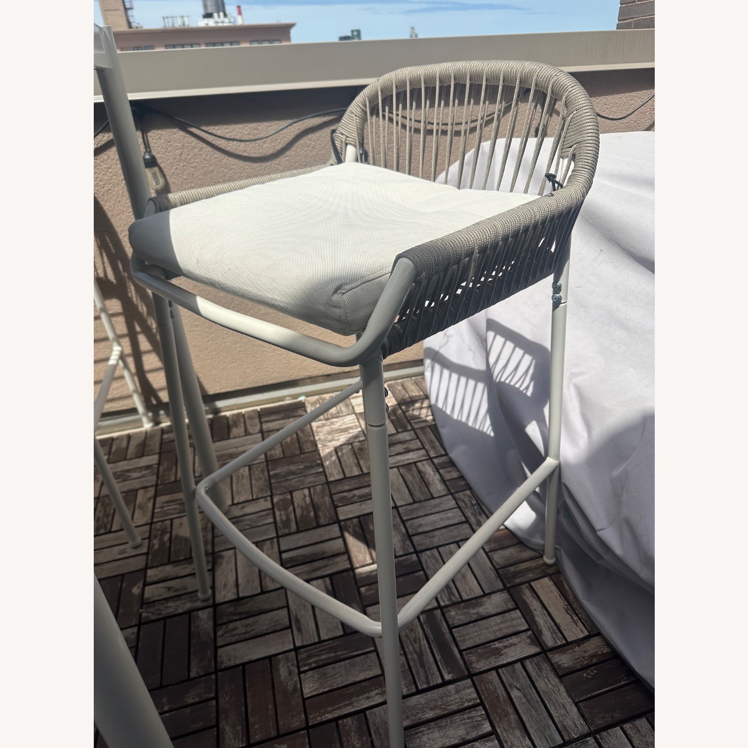 IKEA Sergeron Light Gray Metal Patio Furniture - image-2