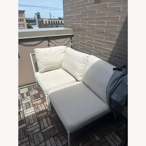 Used IKEA Sergeron Light Gray Metal Patio Furniture for sale on AptDeco