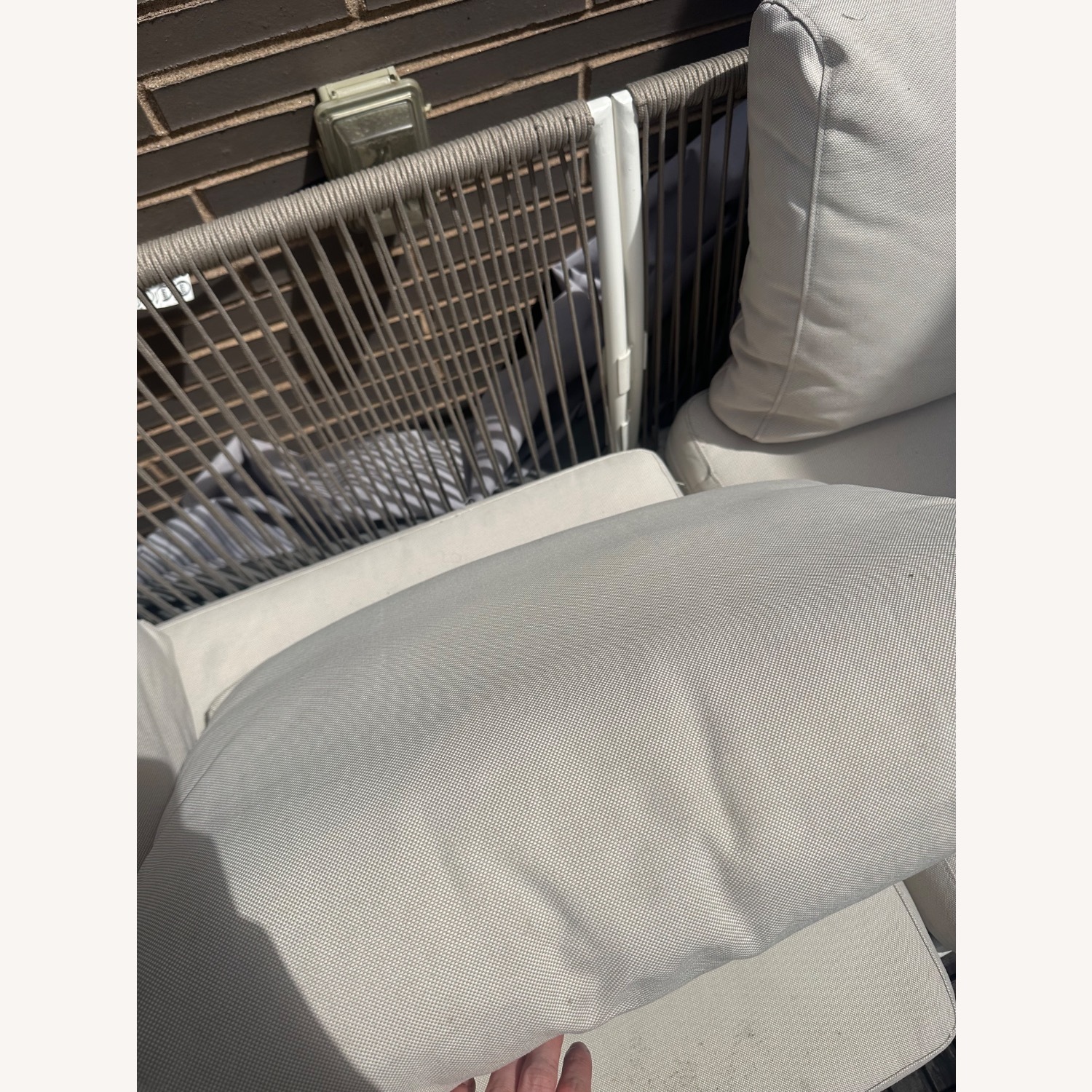 IKEA Sergeron Light Gray Metal Patio Furniture - image-3