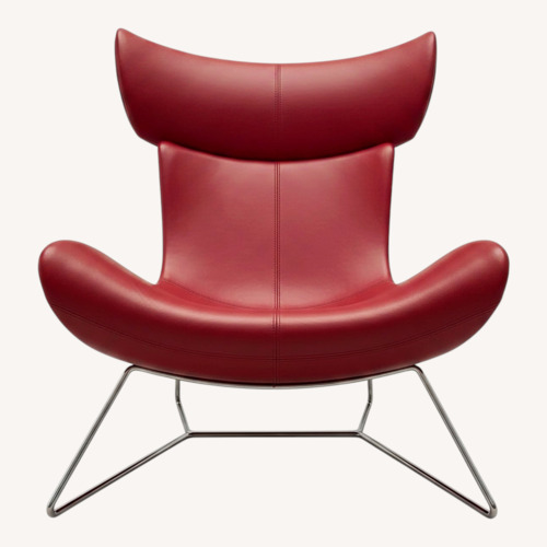 Used BoConcept Imola Red Leather Armchair for sale on AptDeco