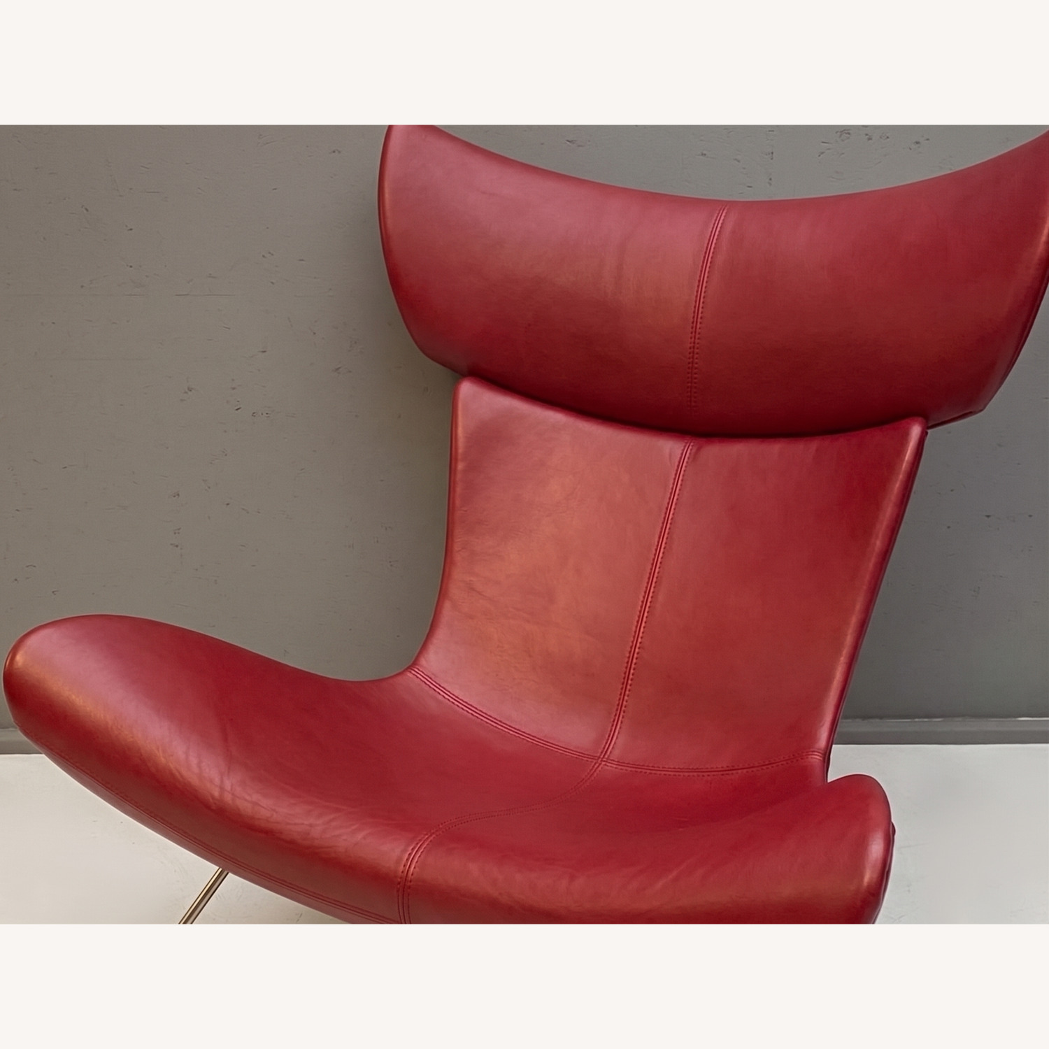 BoConcept Imola Red Leather Armchair - image-4