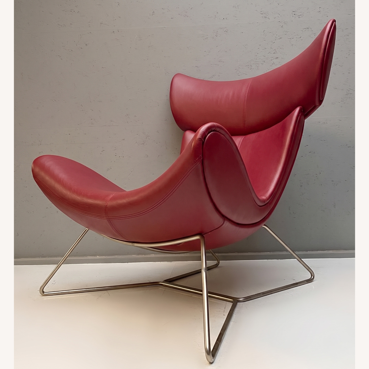 BoConcept Imola Red Leather Armchair - image-2