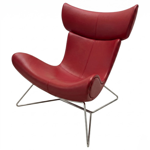Used BoConcept Imola Red Leather Armchair for sale on AptDeco