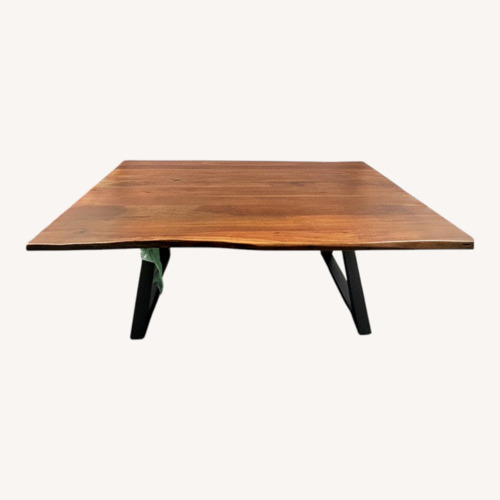 Used German Live Edge Black Walnut Dining Table for sale on AptDeco