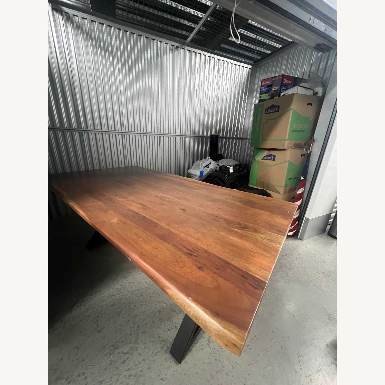 German Live Edge Black Walnut Dining Table - image-4