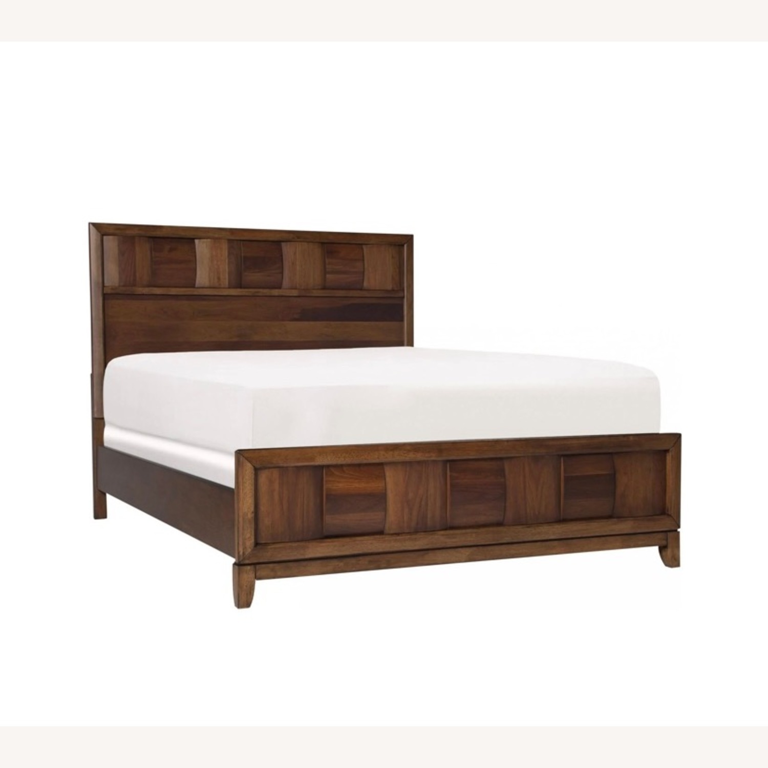 Raymour & Flanigan Jovie Dark Brown Wood Queen Bed - image-1