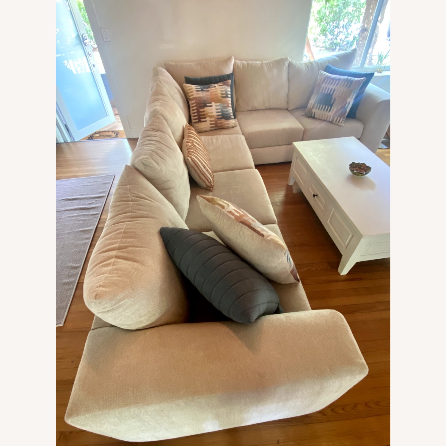 Modern White 2-Piece Brookeville Sectional - image-6
