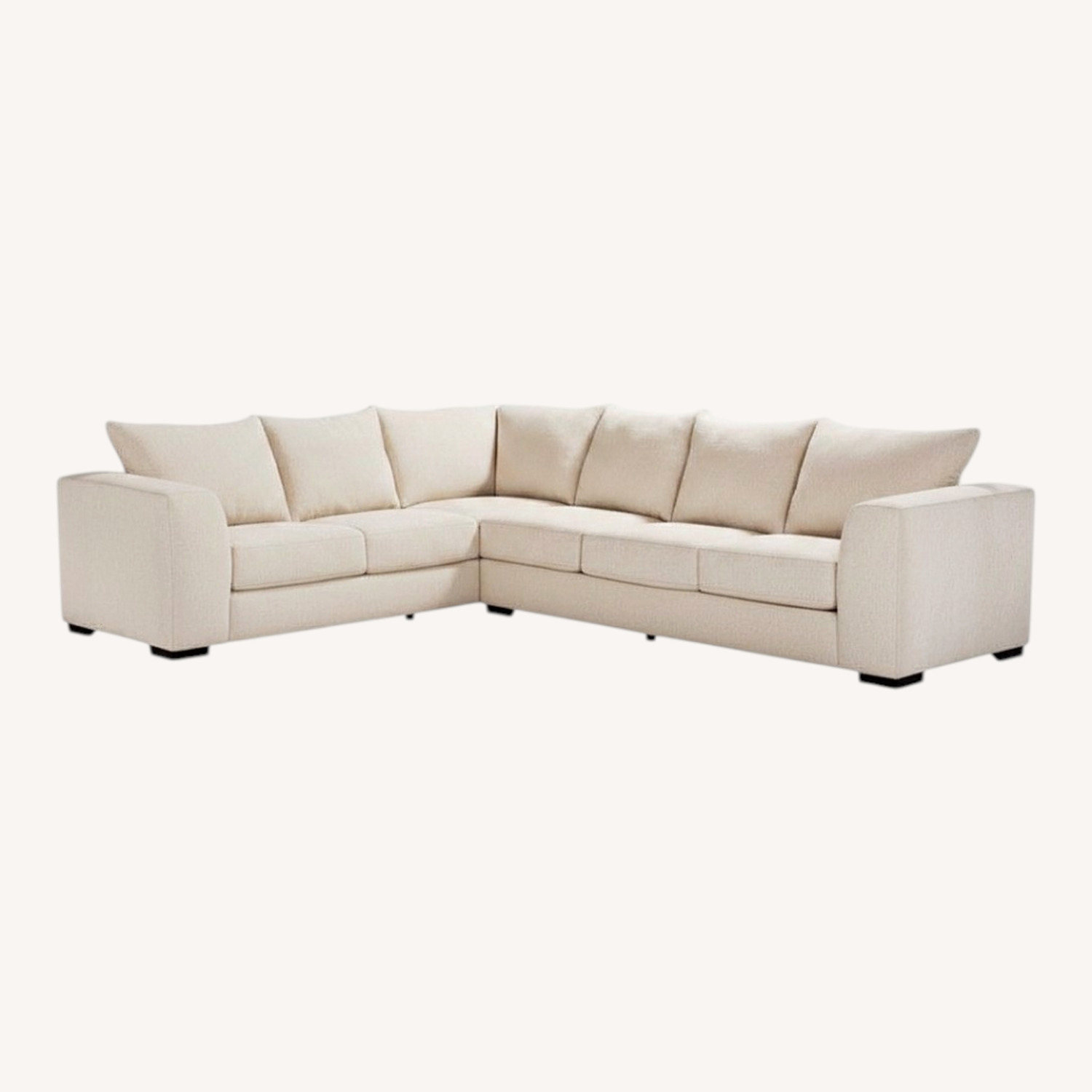 Modern White 2-Piece Brookeville Sectional - image-0