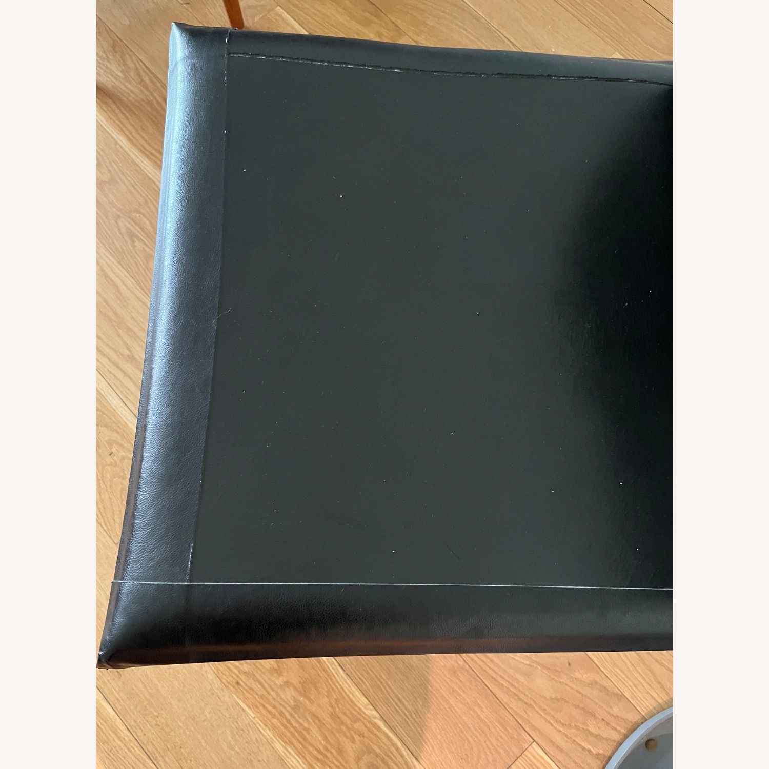 4 Room & Board Black Leather Dining Chairs - image-4
