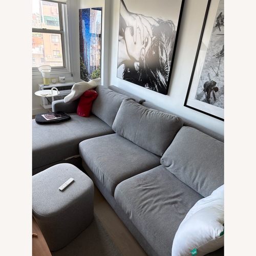 Used Luonto Light Gray Fabric Sleeper Sofa Queen for sale on AptDeco
