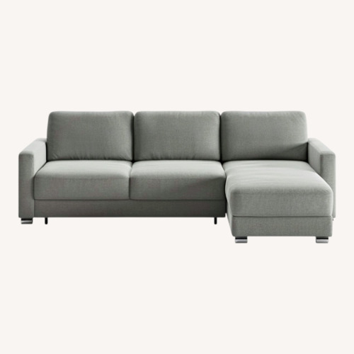 Used Luonto Light Gray Fabric Sleeper Sofa Queen for sale on AptDeco
