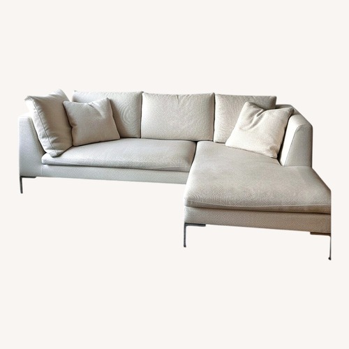 Used Camerich Natural Fabric 2 Piece Sectional for sale on AptDeco
