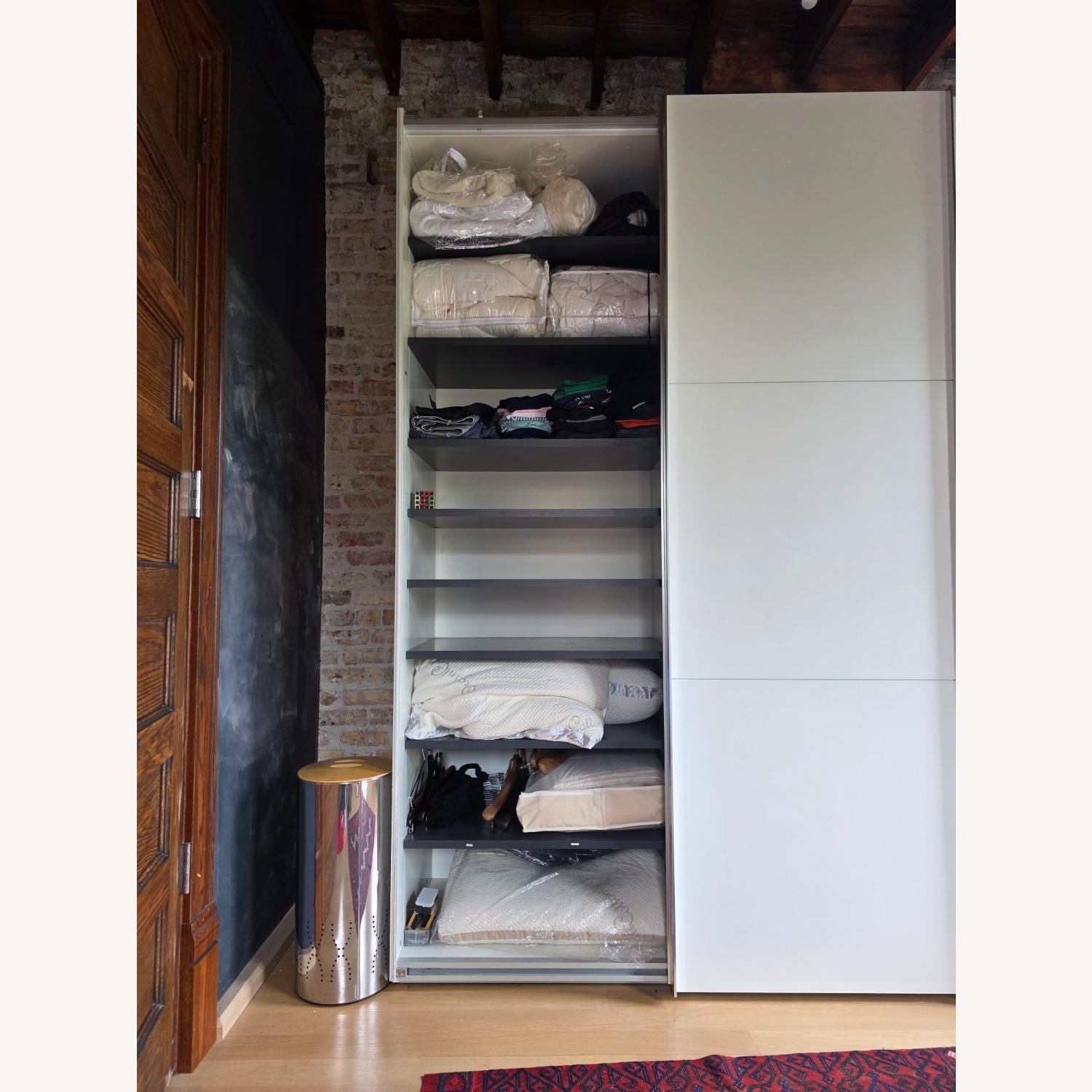 White Lacquer Armoire - image-4