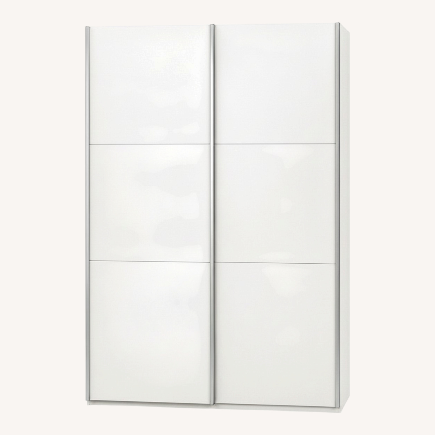 White Lacquer Armoire - image-0