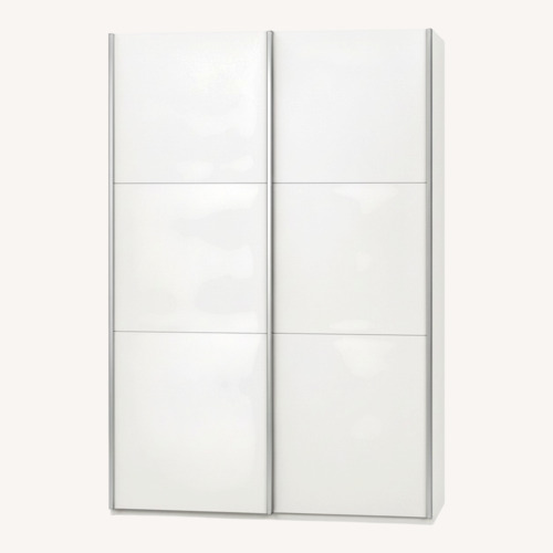 Used White Lacquer Armoire for sale on AptDeco