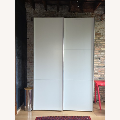Used White Lacquer Armoire for sale on AptDeco