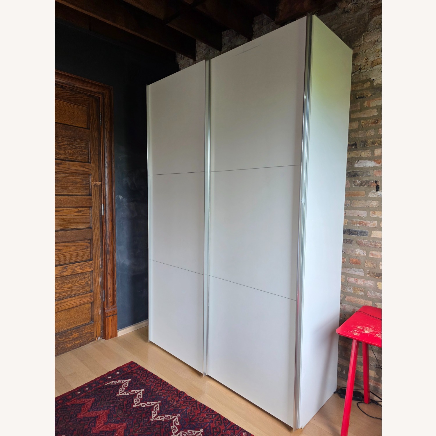 White Lacquer Armoire - image-2
