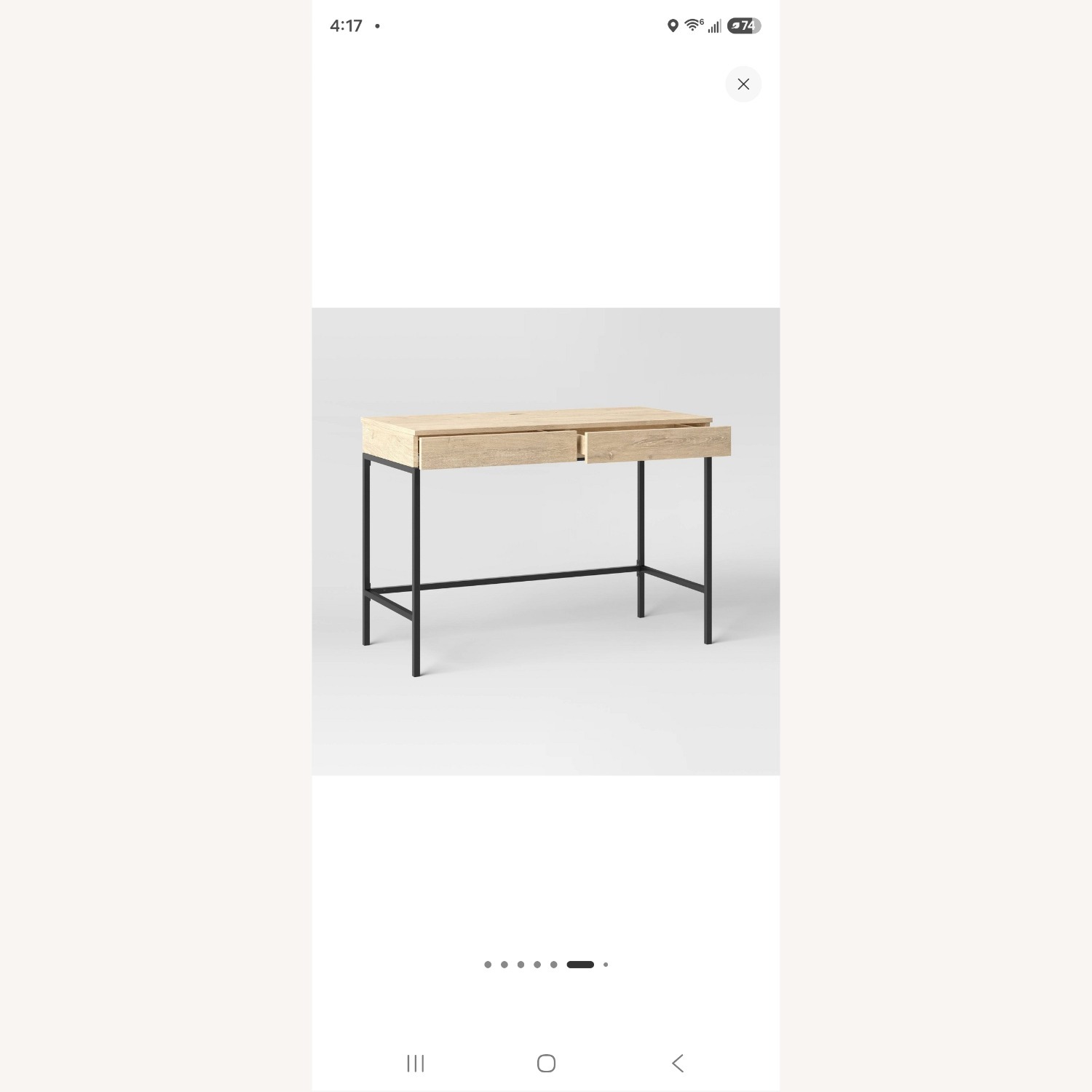 Threshold Loring Wood Desk - image-1