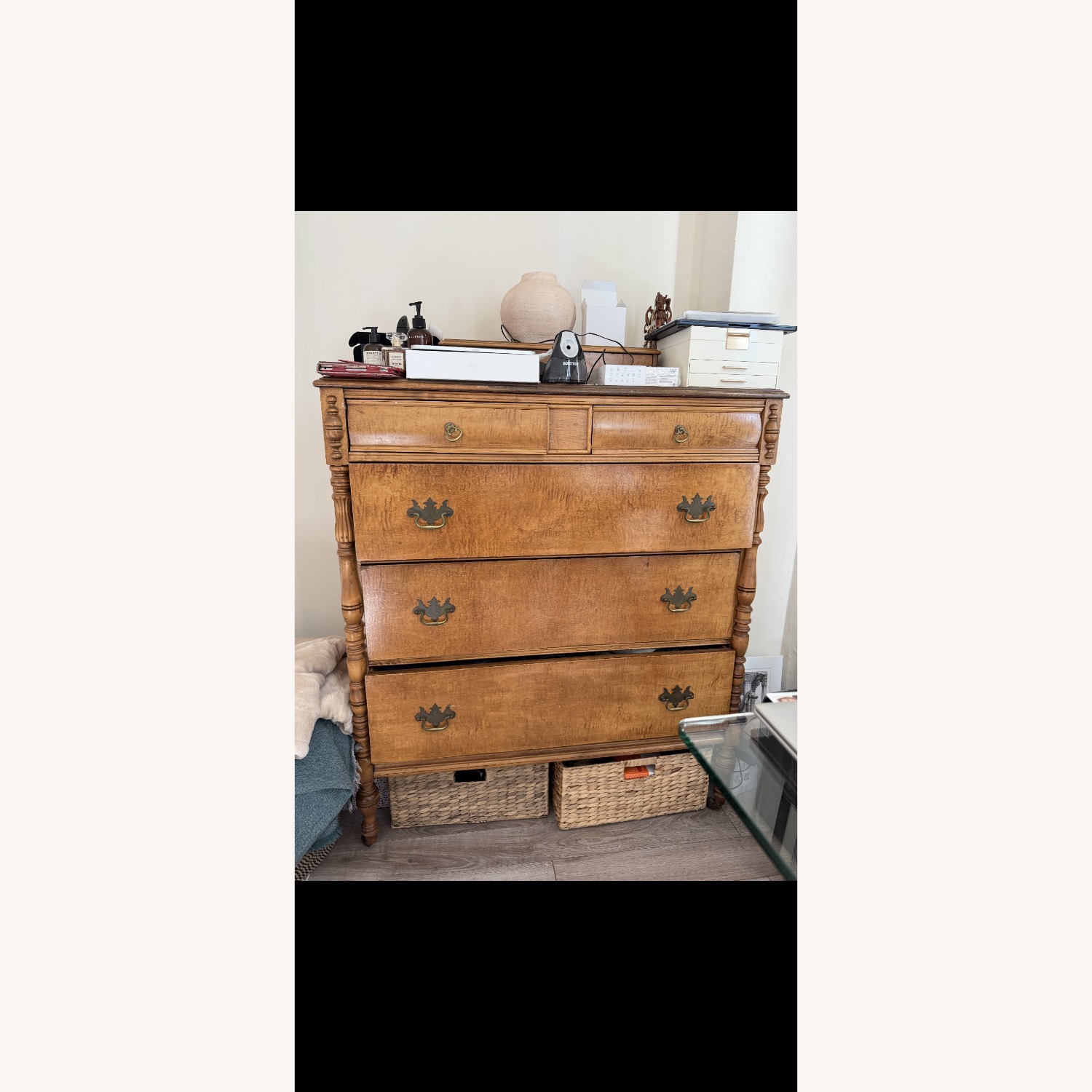 CISCO Brothers Vintage Dark Brown Wood Dresser - image-3