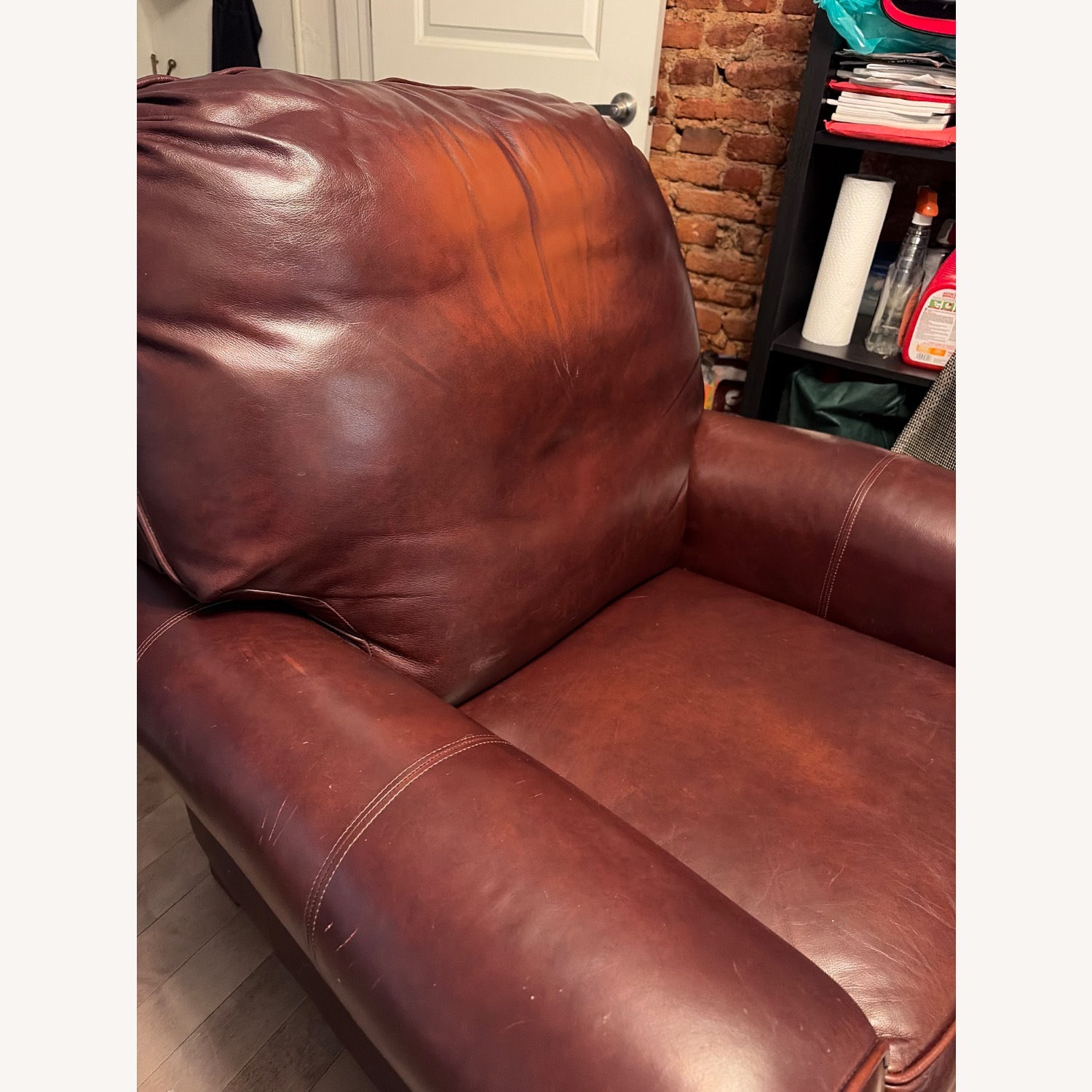Flexsteel Dark Brown Leather Recliner - image-4